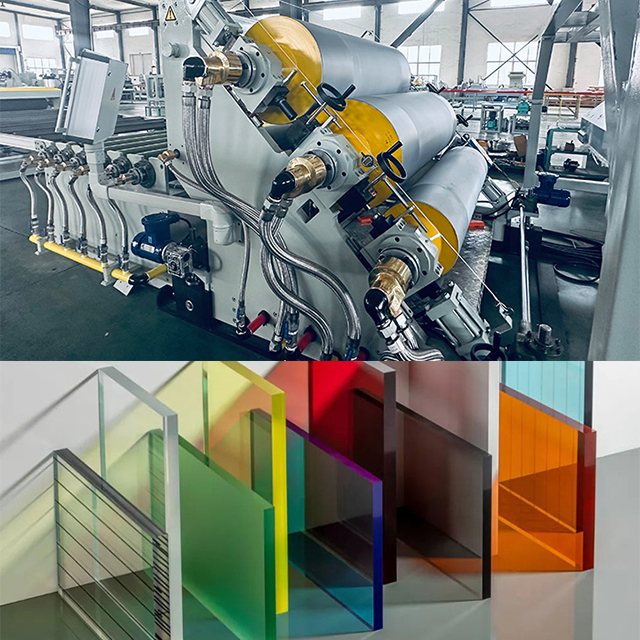 PC/PMMA/GPPS Plastic Sheet And Plate Production Line