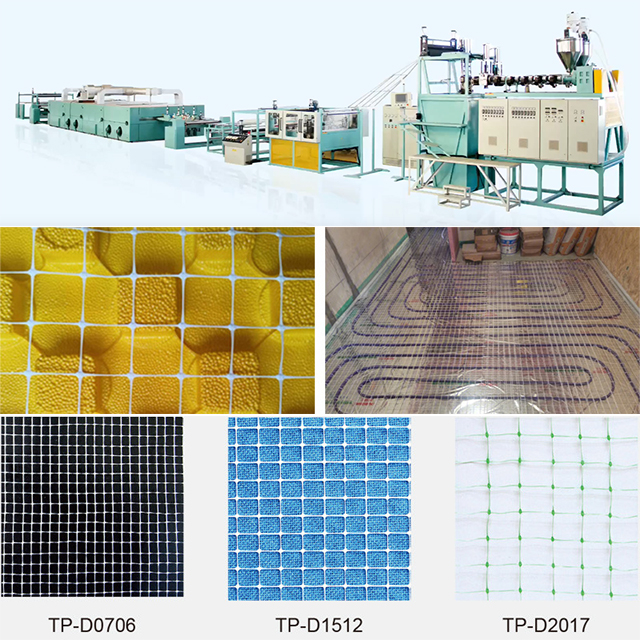 PP Biaxially Oriented Mesh Production Line