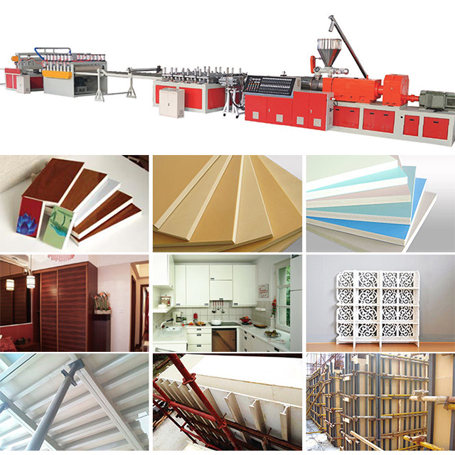 PVC Wood-plastic Building Formwork Production Line