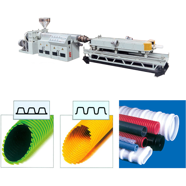 PVC/PE Single (double) Wall Corrugated Pipe Production Line