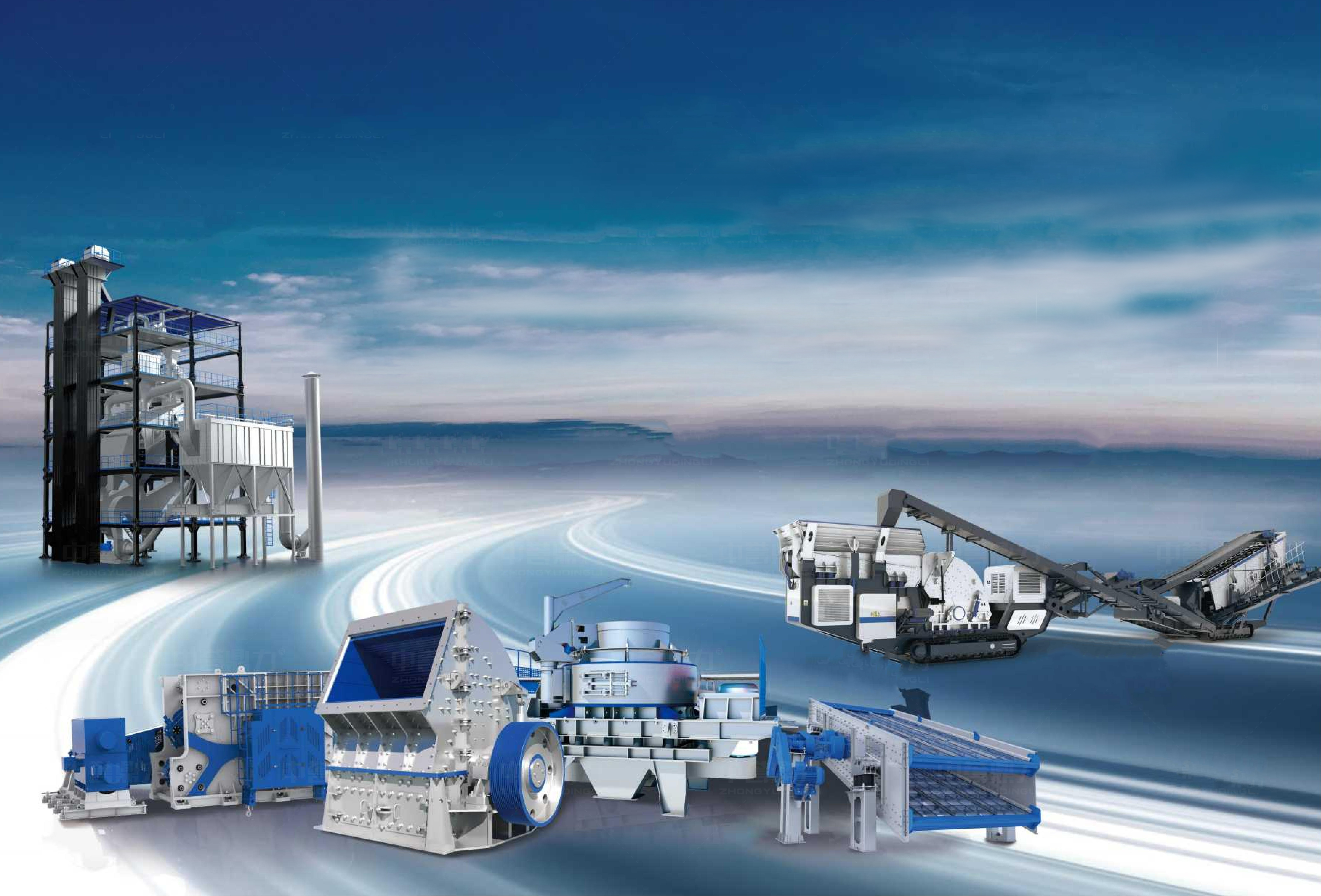  Heavy Hammer Impact Crusher, Impact Crusher, Double Rotor Sand Making Machine, Dry Sand Making Plant, Mobile Crushing Station, Vibrating Screen, Sand Washing Machine,