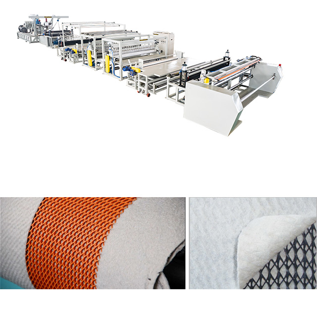 PE Three-dimensional Drainage Net Online Composite Production Line