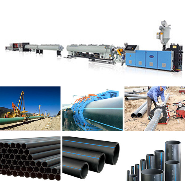 HDPE Water Supply And Gas Pipe Production Line