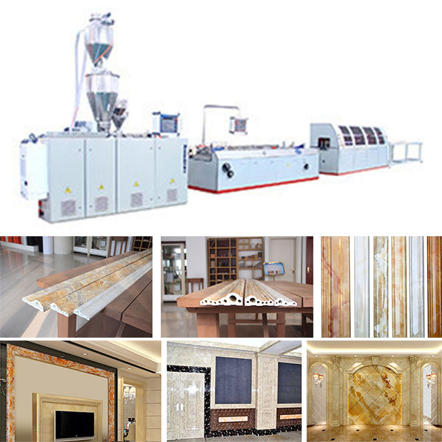PVC imitation marble (stone plastic) decorative line production line
