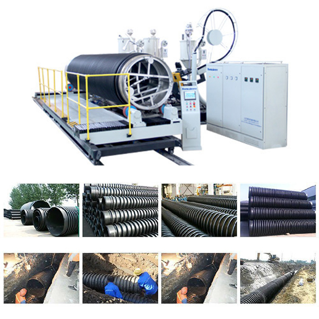 Equipment for Large-diameter Polyethylene (PE) Wound Structure Wall Pipes (corrugated Pipes)