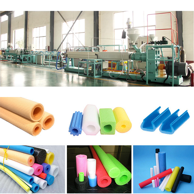 EPE Physical Foaming Pipe (rod, Profile) Material Production Line