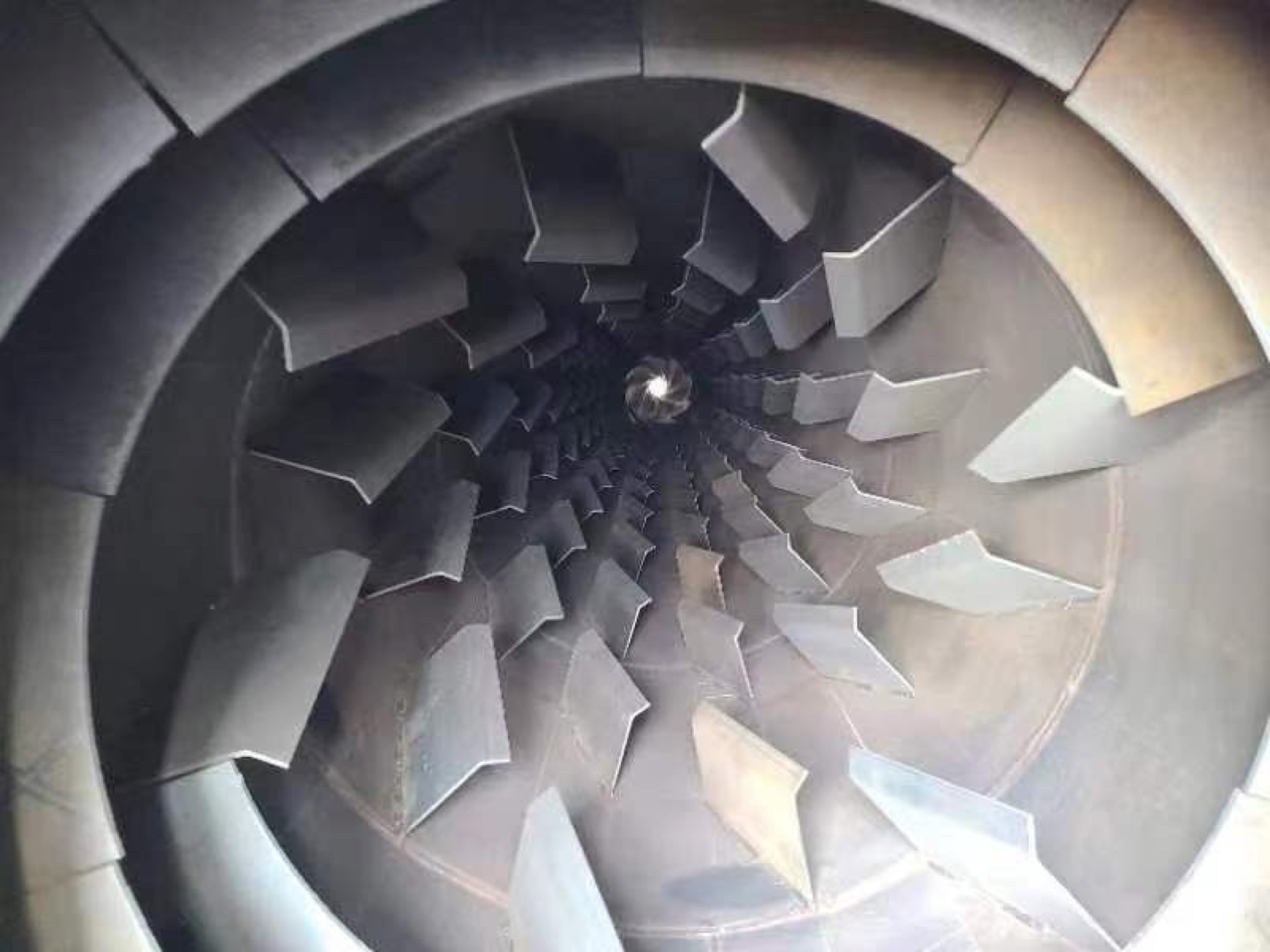 Interior view of equipment for Iran caustic soda project