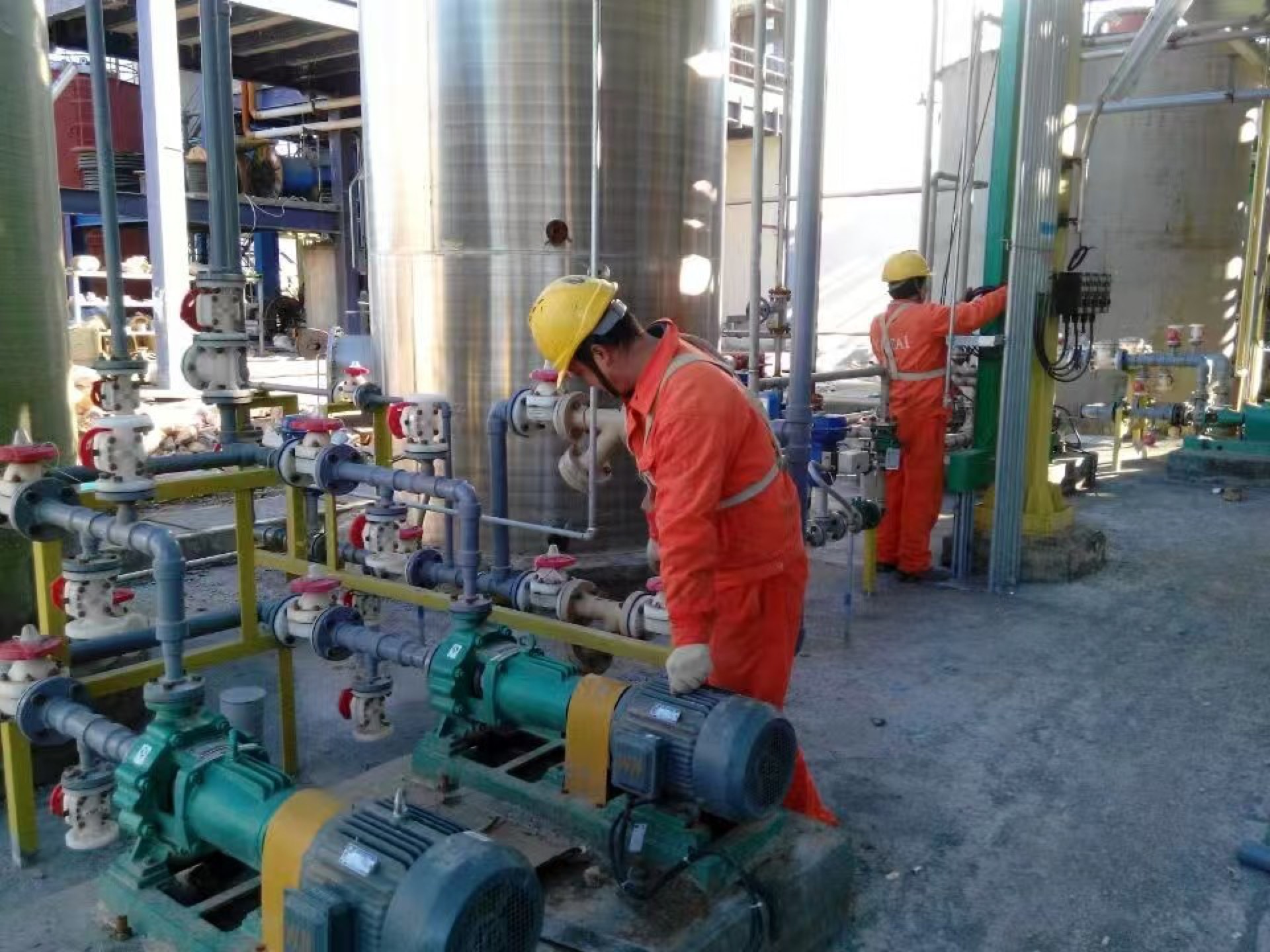 Installation and commissioning of Egypt soda ash project