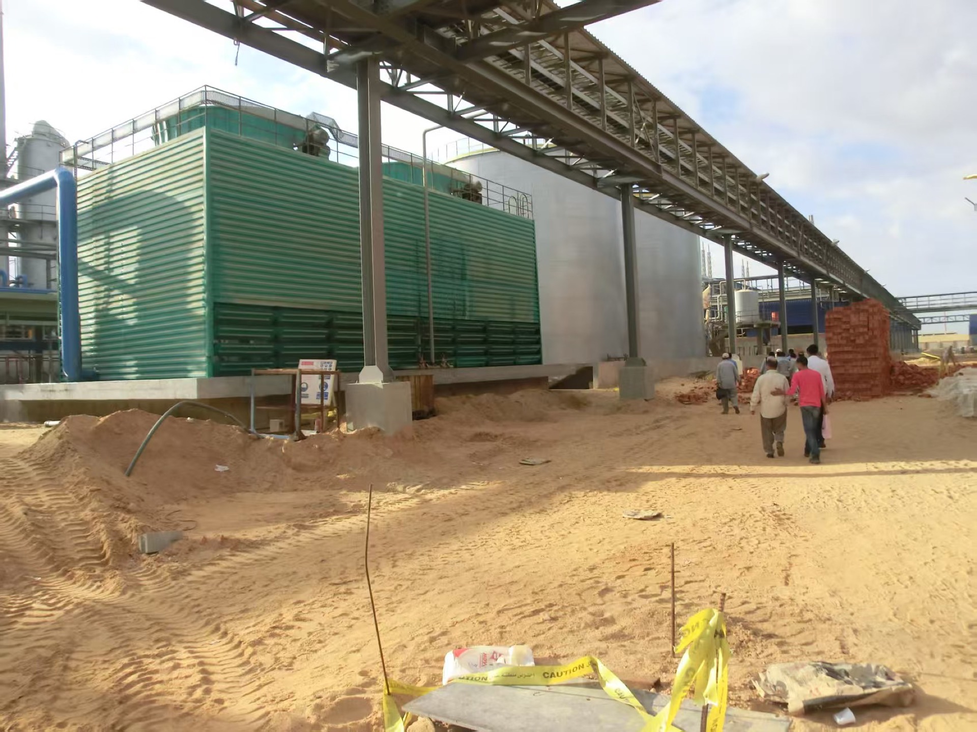 Egypt soda ash production line project site